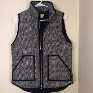 J. Crew black and white vest